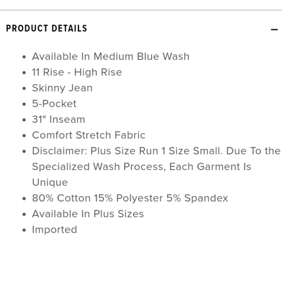 First pick high rise jeans - Picture 8 of 8